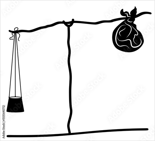 Bindle Bag On Stick Icon Y_2210001