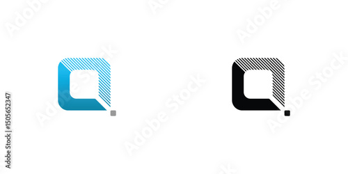 Simple letter Q logo design with modern concept