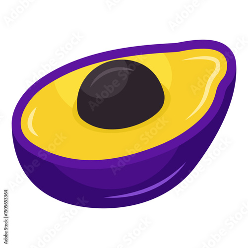 A beautiful design icon of avocado fruit 
