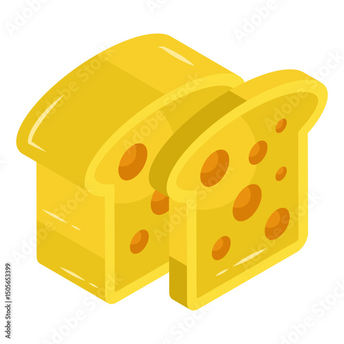 Modern design icon of toasts