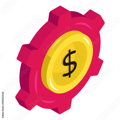 Trendy vector design of money management