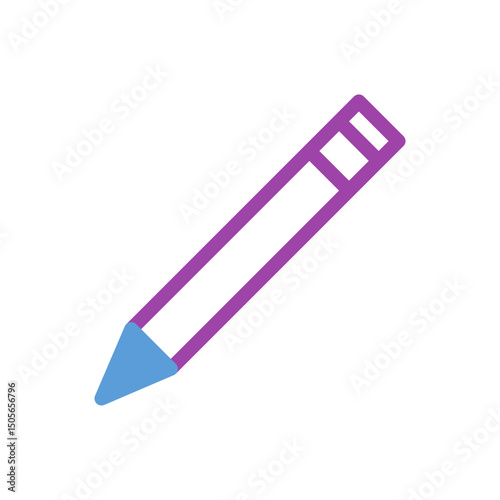 Stylized pencil illustration for creative projects, education, and design themes