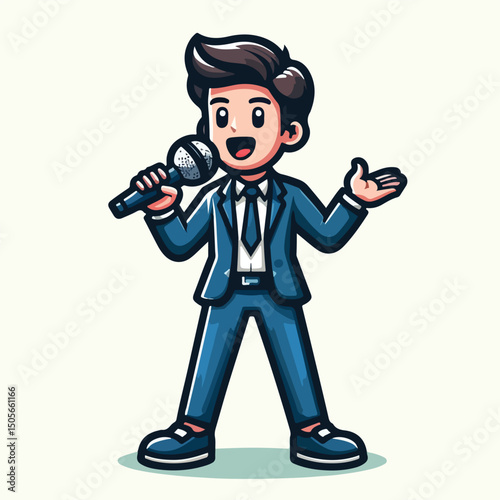 Master of ceremony is leading the event