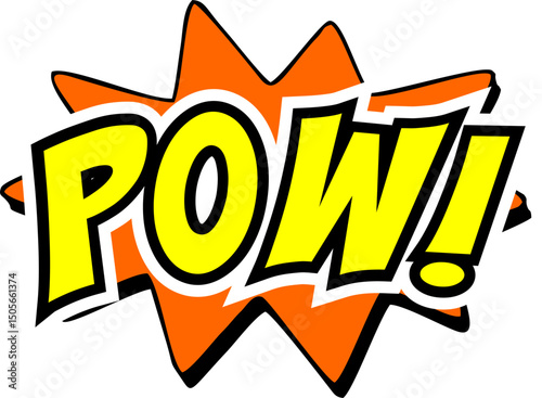 Cartoon comic sign burst clouds. Speech bubble, Pow sign expression and pop art text frames. Comics mem expressions speech, superhero book Pow label. Isolated vector symbols set