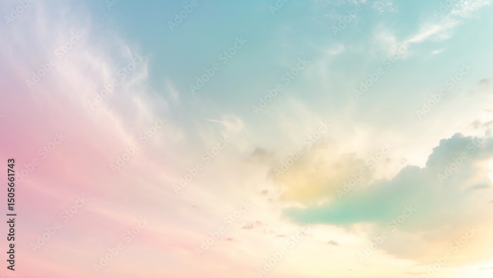 Fototapeta premium fuzzy pink blue yellow background gradient