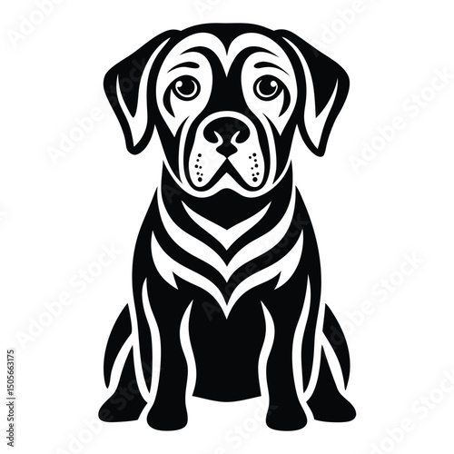 A cartoon illustration of a dog bone is a fun and playful symbol often used in pet food graphics, stickers, and clipart designs featuring cute and modern styles with white and black outlines
