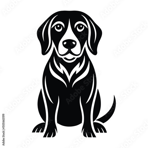 A cartoon illustration of a dog bone is a fun and playful symbol often used in pet food graphics, stickers, and clipart designs featuring cute and modern styles with white and black outlines