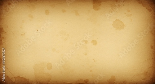 Vintage Paper Texture with Stains and Folds for Background Use