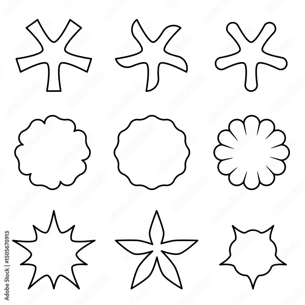 Obraz premium set of abstract vector icons