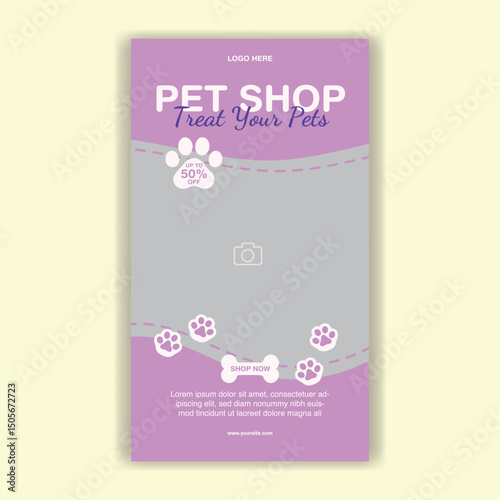 Social Media Template Pet Shop, Pet Grooming And Pet Store