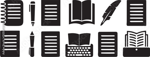 Writing and Content Creation Vector Icons
