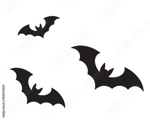 Bat silhouette, free bat silhouette, halloween bat silhouette, bat silhouette vector.
