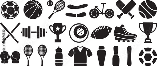 Sport and Physical Activity Icon Set