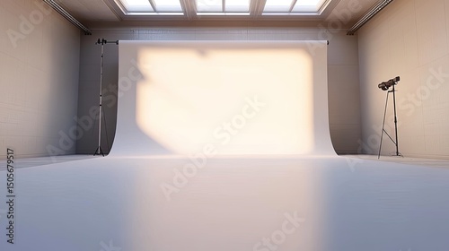 Fototapeta Naklejka Na Ścianę i Meble -  Empty studio backdrop, perfect for photography