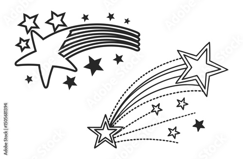 Blue vector illustration of a patriotic eagle and plane silhouette icon design with stars and stripes