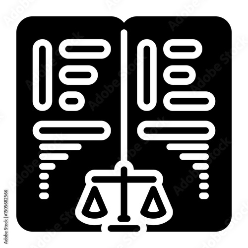 pros and cons icon, glyph icon style