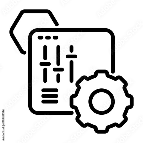 web setting icon, line icon style
