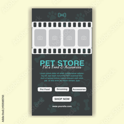 Social Media Template Pet Shop, Pet Grooming And Pet Store