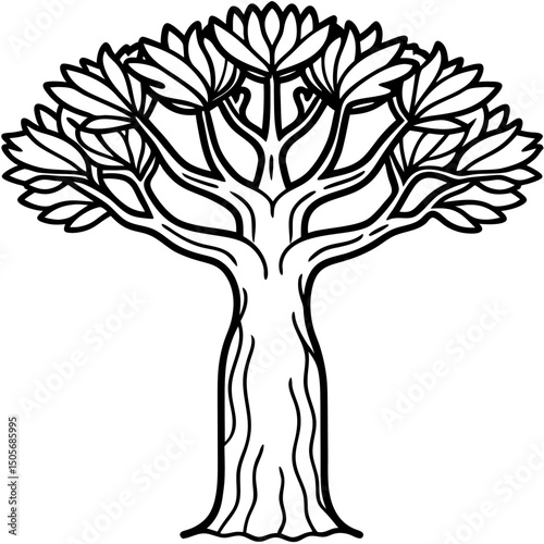 Baobab Soul African Spirit Vector