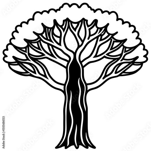 Baobab Soul African Spirit Vector