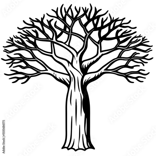 Baobab Soul African Spirit Vector