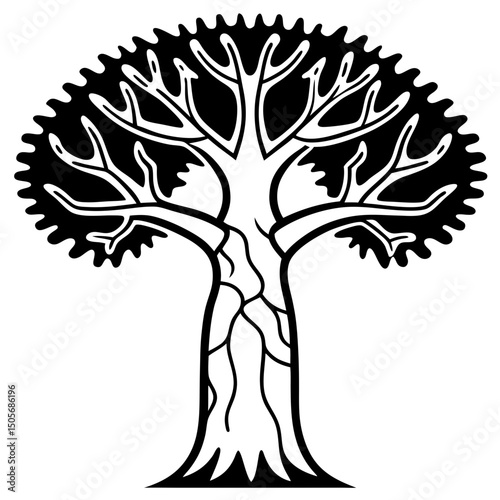 Baobab Soul African Spirit Vector
