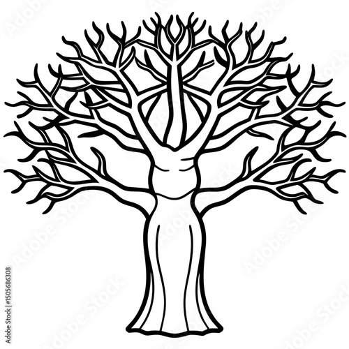 Baobab Soul African Spirit Vector