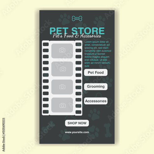 Social Media Template Pet Shop, Pet Grooming And Pet Store