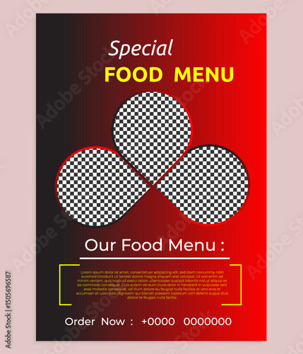 Professional Restaurant Flyer Design Template, Creative Restaurant Flyer Design Template, Modern Restaurant Flyer Design Template, 