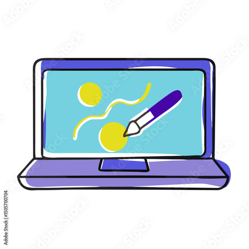 Laptop for digital art, design, and illustration