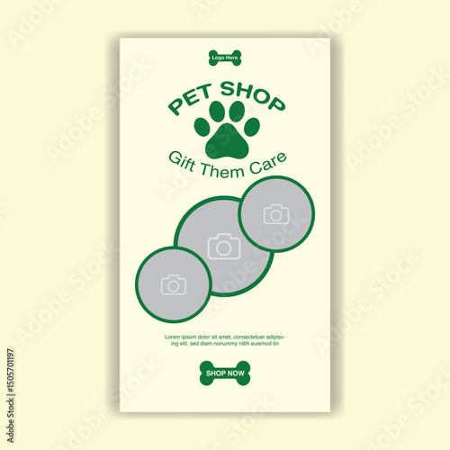 Social Media Template Pet Shop, Pet Grooming And Pet Store