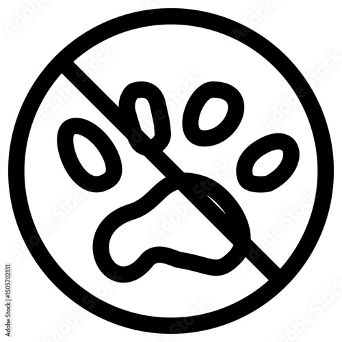 vector icon dogs are prohibited