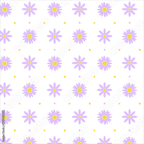 Cute floral seamless pattern design for textile fabric print or background