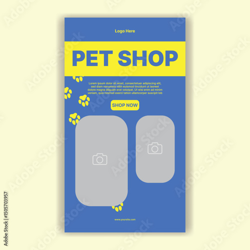 Social Media Template Pet Shop, Pet Grooming And Pet Store
