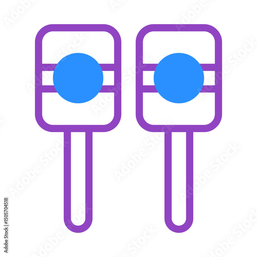 Whimsical percussion: playful maracas illustration for vibrant musical expression