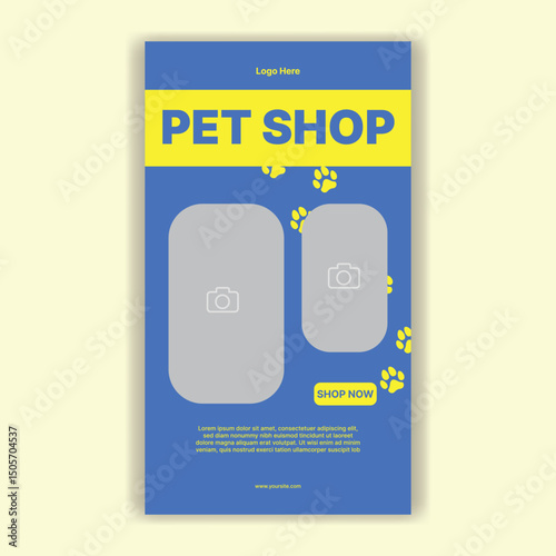 Social Media Template Pet Shop, Pet Grooming And Pet Store