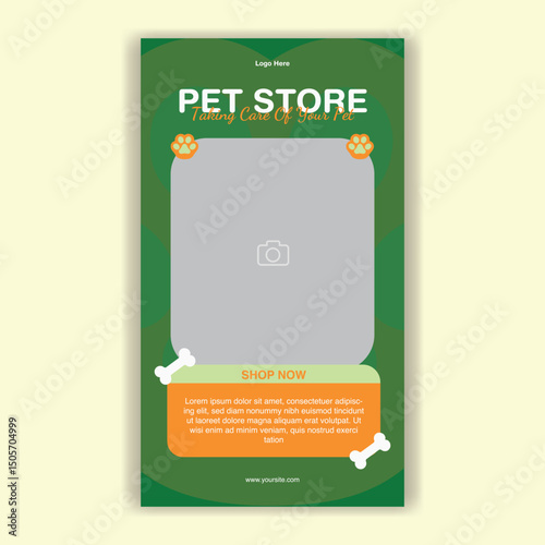 Social Media Template Pet Shop, Pet Grooming And Pet Store