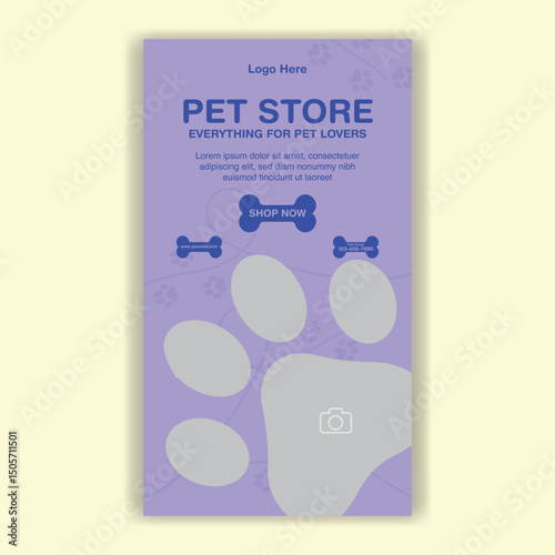 Social Media Template Pet Shop, Pet Grooming And Pet Store