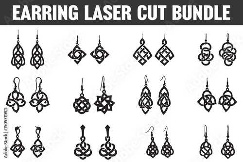 Ornate Echo Earring Laser-Cut Form
