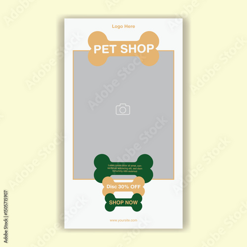 Social Media Template Pet Shop, Pet Grooming And Pet Store