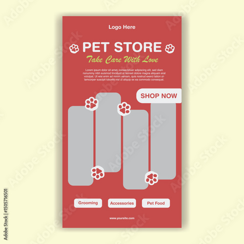 Social Media Template Pet Shop, Pet Grooming And Pet Store