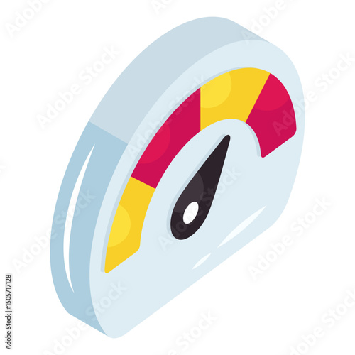 Unique design icon of speedometer 