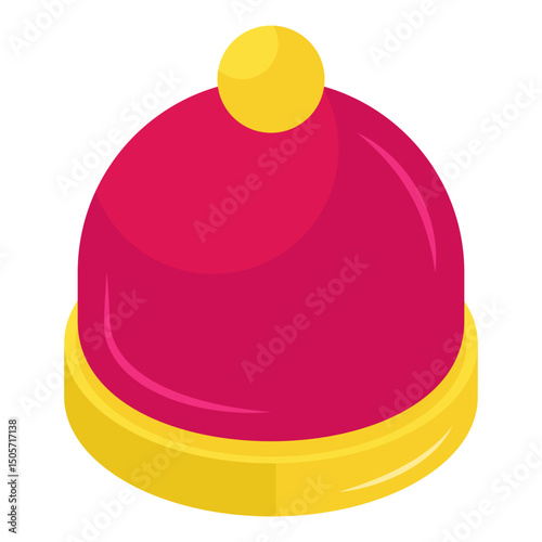 A unique design icon of winter cap