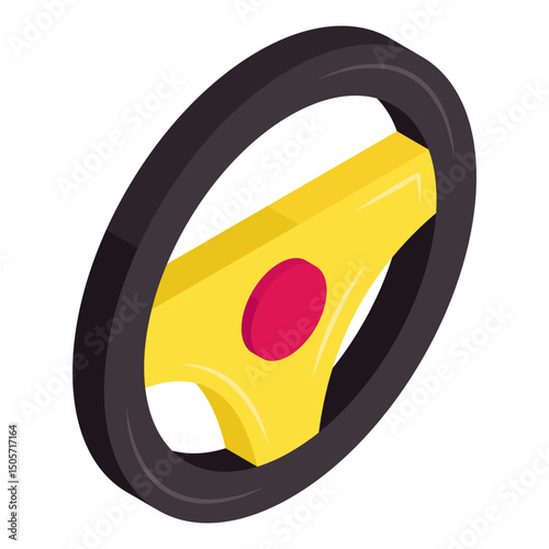 Modern design icon of steering 
