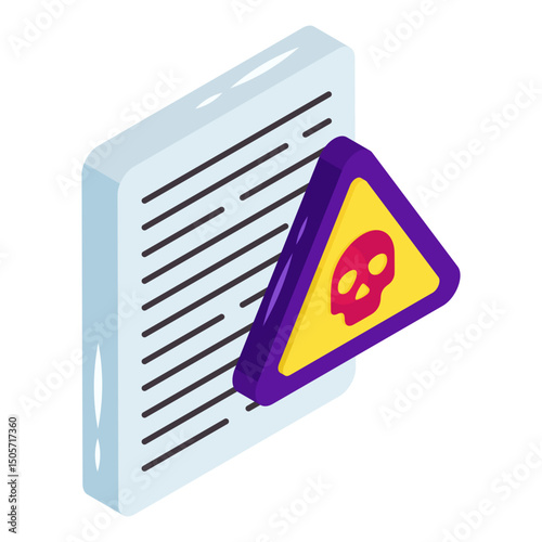 Creative design icon of file hacking 