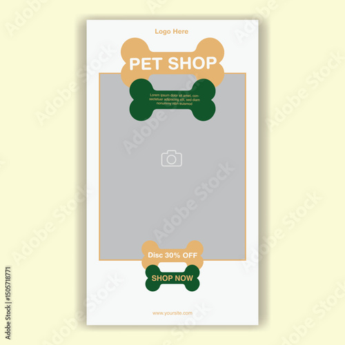 Social Media Template Pet Shop, Pet Grooming And Pet Store