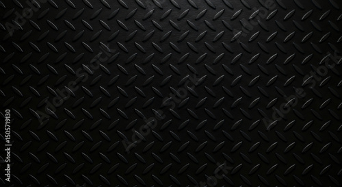 Dark Diamond Plate Metal Texture Industrial Background Image