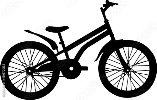 bicycle isolated on white