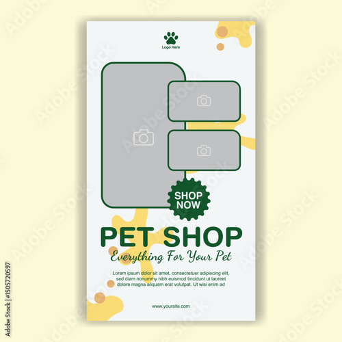 Social Media Template Pet Shop, Pet Grooming And Pet Store