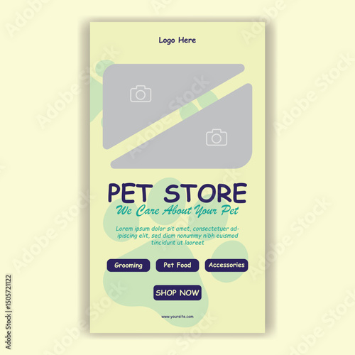 Social Media Template Pet Shop, Pet Grooming And Pet Store